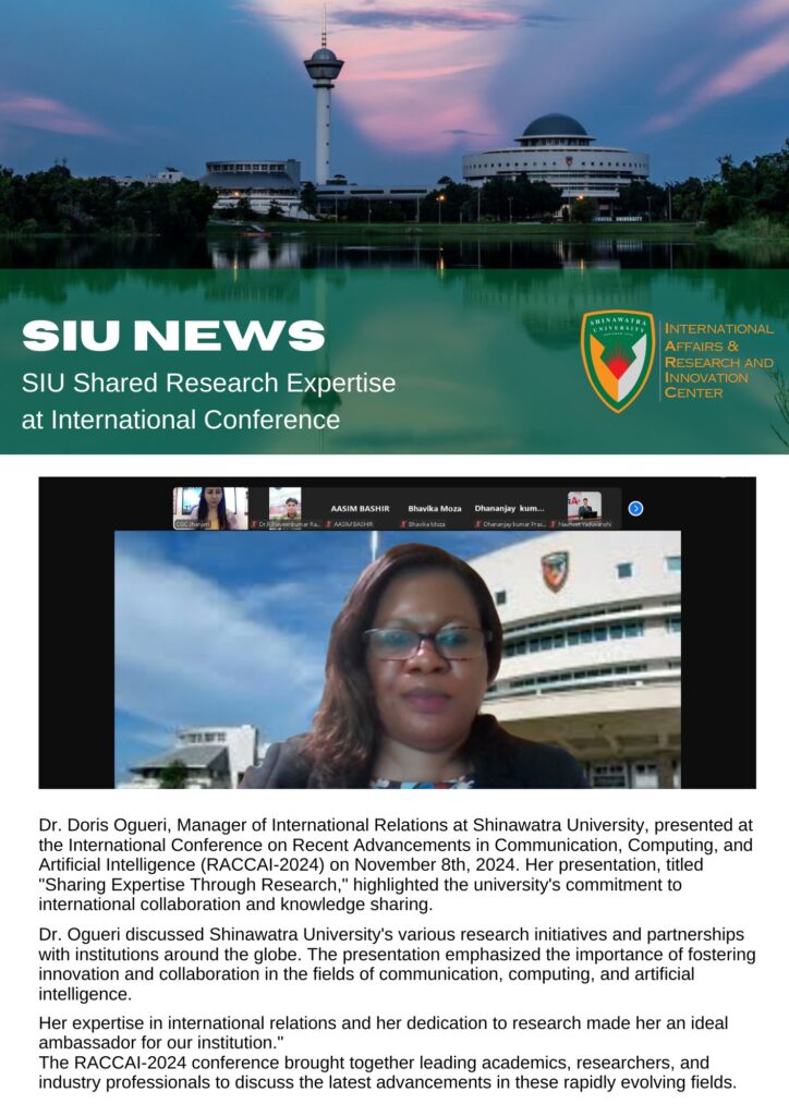 SIU Shared Research Expertise at International Conference